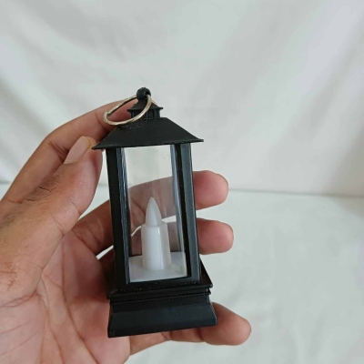 Picture of "Portable 9cm LED Lantern - Multi-Color Retro Style for Outdoor, Garden, and Ramadan | Battery-Powered for Room and Decorative Lighting"-Multicolor