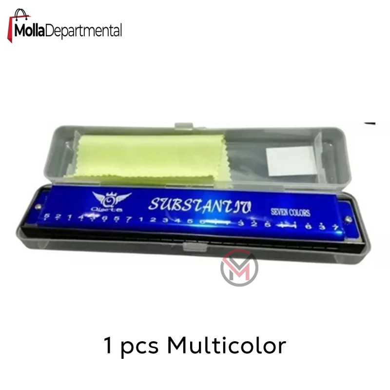Picture of Harmonica Instrument 24 Cells Wind Harmonica Music-Multicolor