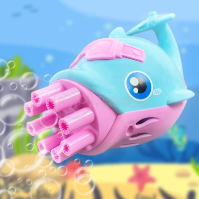 Picture of Highly Vital - 1 pcs Bubble Dolphin Electric Machine Magic Soap Bubble Launcher Toy Child Infant - Toys & Games - Modern and Trendy-Multicolor
