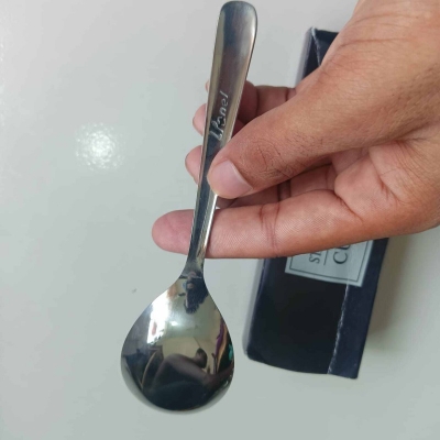 Picture of Lionel 1 pcs Sup Spoon Lionel Thai Chinese Stainless Steel Soup Spoons 16 cm Long Big Size-Silver