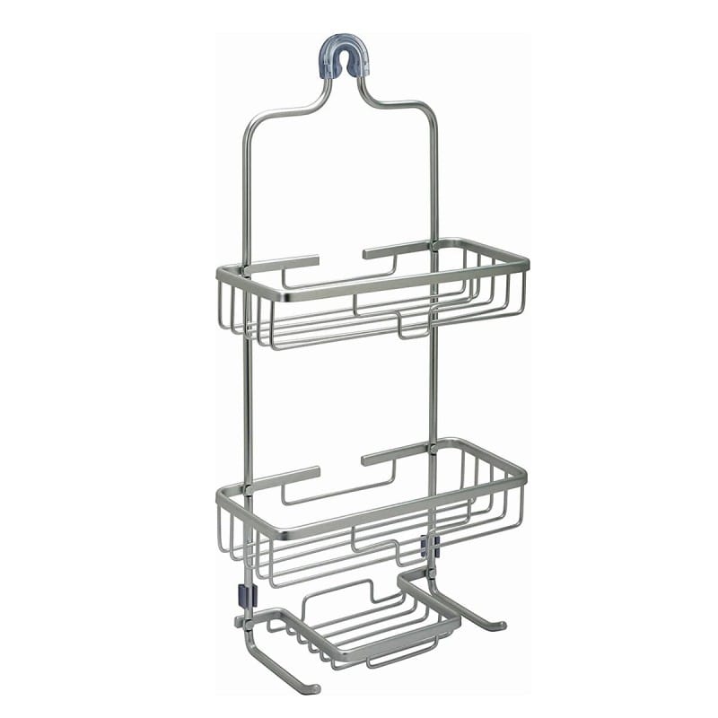 Picture of Progressive - Aluminum Shower Organizer Home Never Rust Rustproof Aluminum Shower Caddy, Satin Chrome - Bedding & Bath - Excellent-Silver