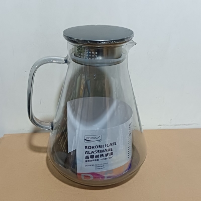 Picture of 1 PCS HEAT RESISTANT GLASS JUG, GPH27HA, 1440ML Black-Black