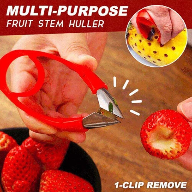 Picture of Multi-Purpose Fruit Stem Huller, Fruit Peeling Tool, Kitchen Accessories Corer (1PCS)-Multicolor