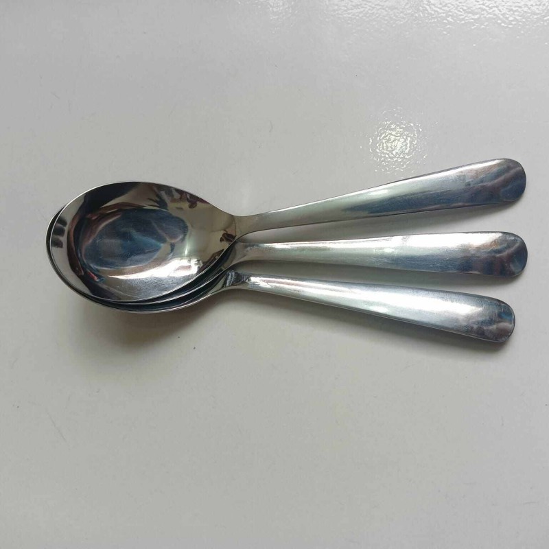 Picture of Lionel 2 pcs set Sup Spoon Lionel Thai Chinese Stainless Steel Soup Spoons 16 cm Long Big Size-Silver