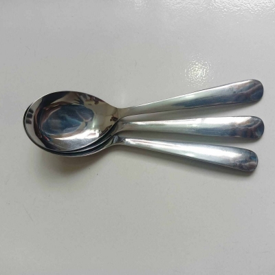 Picture of Lionel 2 pcs set Sup Spoon Lionel Thai Chinese Stainless Steel Soup Spoons 16 cm Long Big Size-Silver