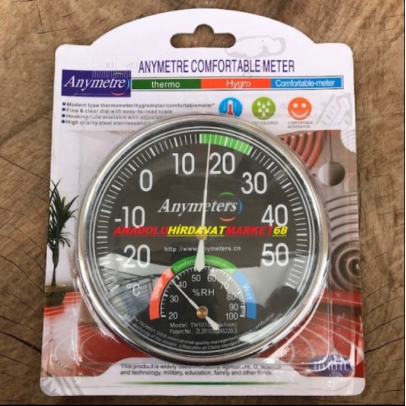 Picture of Anymeter Comfortable Meter Practical Analog Thermo, Hygro, Comfortable Meter-Multicolor