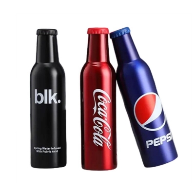 Picture of Creative Soda Private Labels Cola Bottle Stainless Steel Insulation Double Outdoor Sports Drinking Water Bottles-Blue