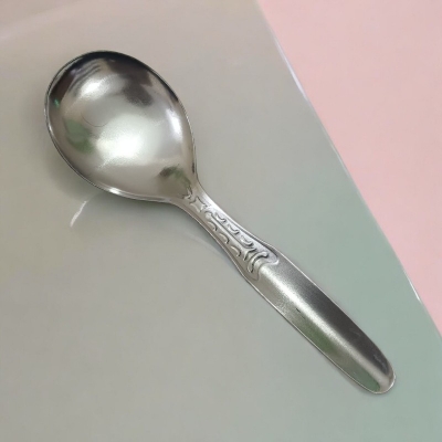 Picture of Stainless Steel Rice Spoon - Multicolor, Silver Color with Mirror Polish - Perfect for Cooking and Serving - 1 Piece-Silver