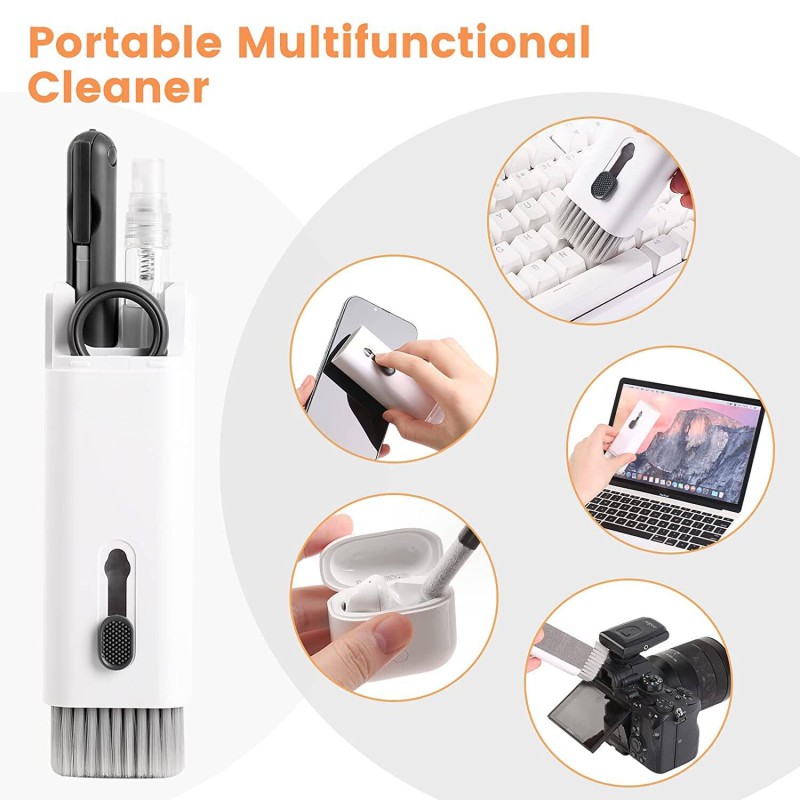Picture of 7-in-1 Electronics Cleaner Kit - Keyboard Cleaner kit, Portable Multifunctional Cleaning Tool for PC Monitor/Earbud/Cell Phone/Laptop/Computer/Bluetooth Earphones-Multicolor