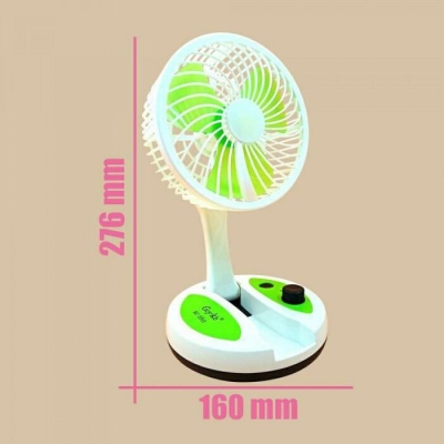 Picture of 1 PCS Multicolor Electricity Rechargeable Mini FOLDING Fan With LED Light KC- 5811-Multicolor