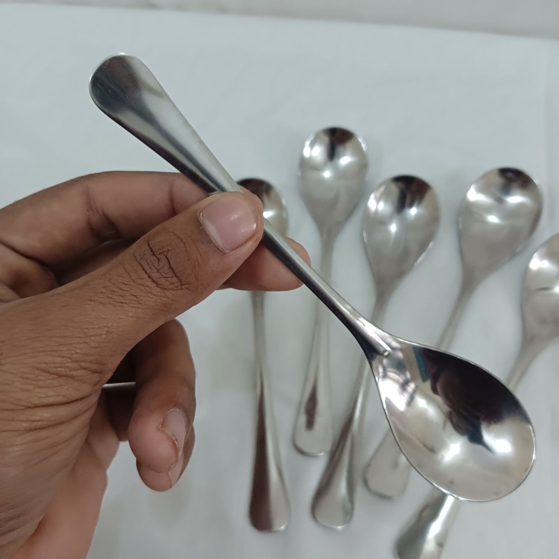 Picture of pappy Design 6 pcs stainless steel sup spoon silver colour-Silver