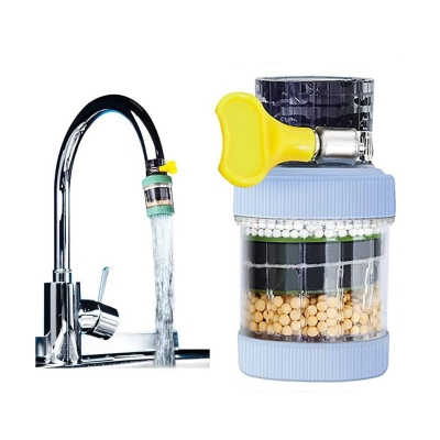Picture of Portable Kitchen Faucet Water Filter - Six-Layer Activated Carbon Purifier (Multicolor)-Multicolor