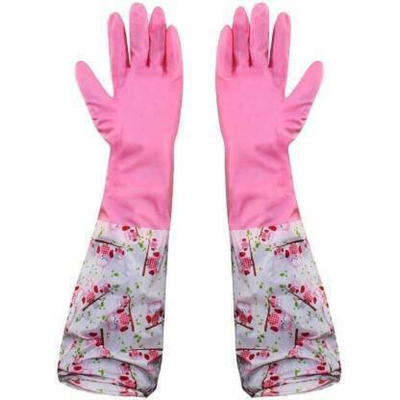 Picture of Reusable Free Size Hand Gloves for Kitchen,-Multicolor