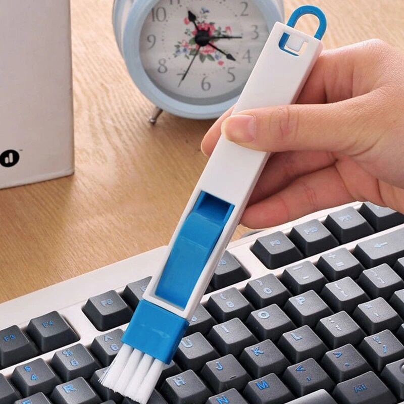 Picture of Window Groove Cleaning Brush Home Cleaning Tools Windows Slot Cleaner Brush Keyboard Nook Cranny Dust Shovel Track Cleaner-White
