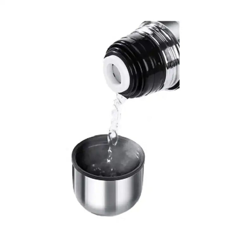 Picture of Silver color insulated vacuum flask stainless steel water bottle food warmer large capacity 750ml  termos coffee matte-Silver