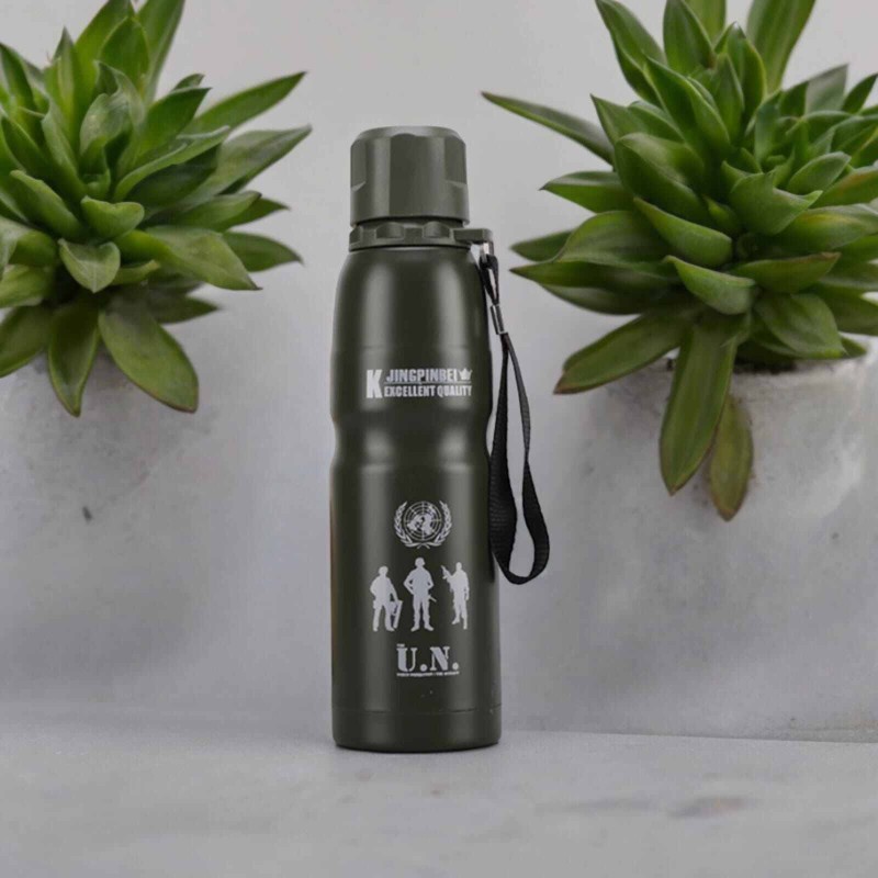 Picture of Green Stainless Steel Vacuum Tumbler for Coffee Tea, Thermal Bottle for Bike, Travel Cup-Green