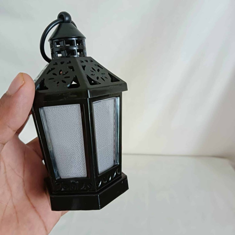 Picture of "Multi-Color 14cm LED Lantern - Battery-Powered Wind Light for Ramadan Kareem | Perfect for Islamic Party and Home Decorations"-Multicolor