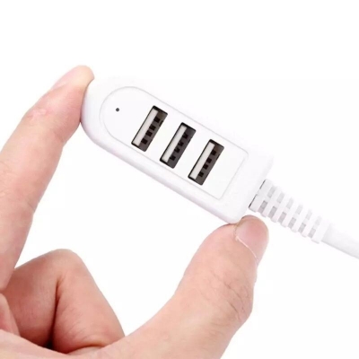 Picture of USB Hub promotional cheapest flat cable 30cm 120cm usb 2.0 3-port 3ports 3 port usb por hub-Multicolor