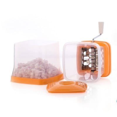 Picture of Stainless Steel Onion Cutter Chopper Chilly Cutter Vegetable Cutter Multicolor-Multicolor