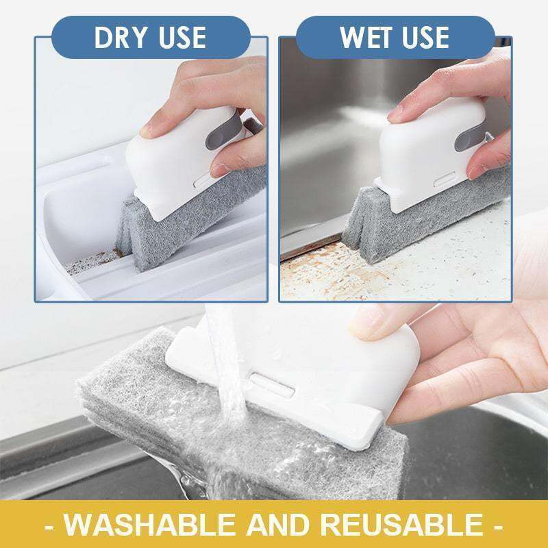 Picture of 1 pcs 2-in-1 Groove Cleaning Brush-Multicolor