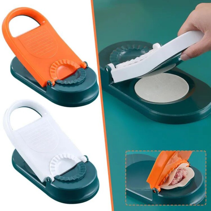 Picture of Dumpling Maker Manual Wrapper - Handmade Dumpling Making Tool - Kitchen Gadgets for Tortilla Dough Pastry Pasta Pierogi Pelmeni Dumpling Wrap Maker Mould-Multicolor