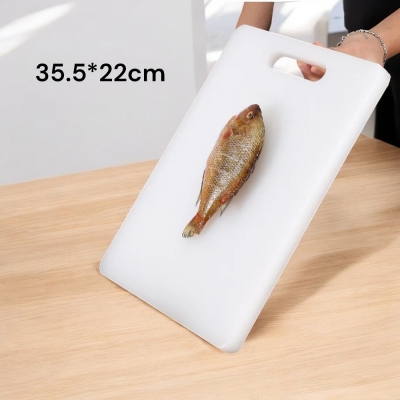 Picture of "Professional White Antibacterial Cutting Board, 35.5*22cm, 1-Piece - Durable and Hygienic Surface for Accurate Food Preparation"-White