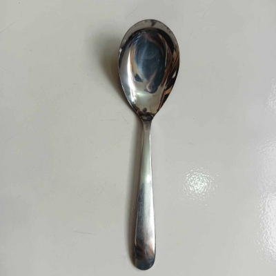 Picture of 1 pcs Lionel Sup Spoon Lionel Thai Chinese Stainless Steel Soup Spoons 14.5 cm Long-Silver