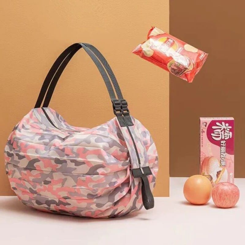 Picture of One-shoulder foldable travel bag, shopping bag, large capacity, multipurpose, sports, travel Foldable Large-capacity Multi-use Shoulder Bag-Multicolor