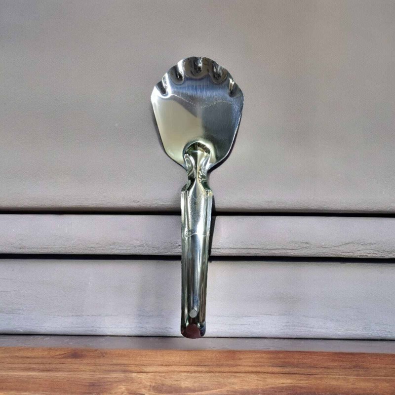 Picture of 23cm Stainless Steel Serving Spoon for Rice & Vegetables, Kitchen Tool in Silver-Silver