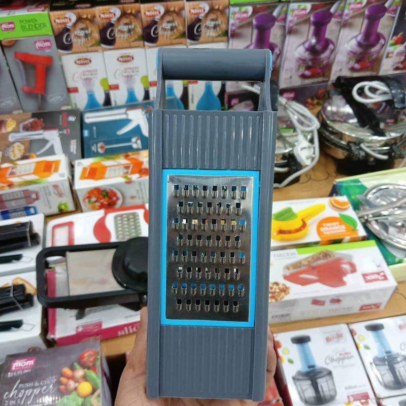 Picture of Plastic 4 in 1 Vegetable Slicer/Potato Chips Maker Grater with 4 Sides Vegetable Choppers-Potato Chips Maker Vegetable Potato Slicer and Smooth Grip-Multicolor