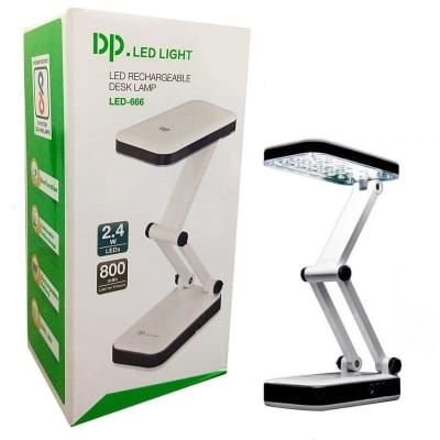 Picture of DP LED-666 Table Lamp Rechargeable Learning Reading Desk Lamp Led-White