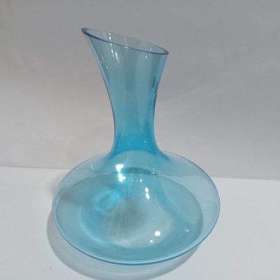 Picture of Whiskey Decanter Wine Decanter Crystal color Wine Decanter - 100% Hand Blown Lead-Free Crystal Glass Red Wine Carafe Wine Gift (Color : blue)-Blue