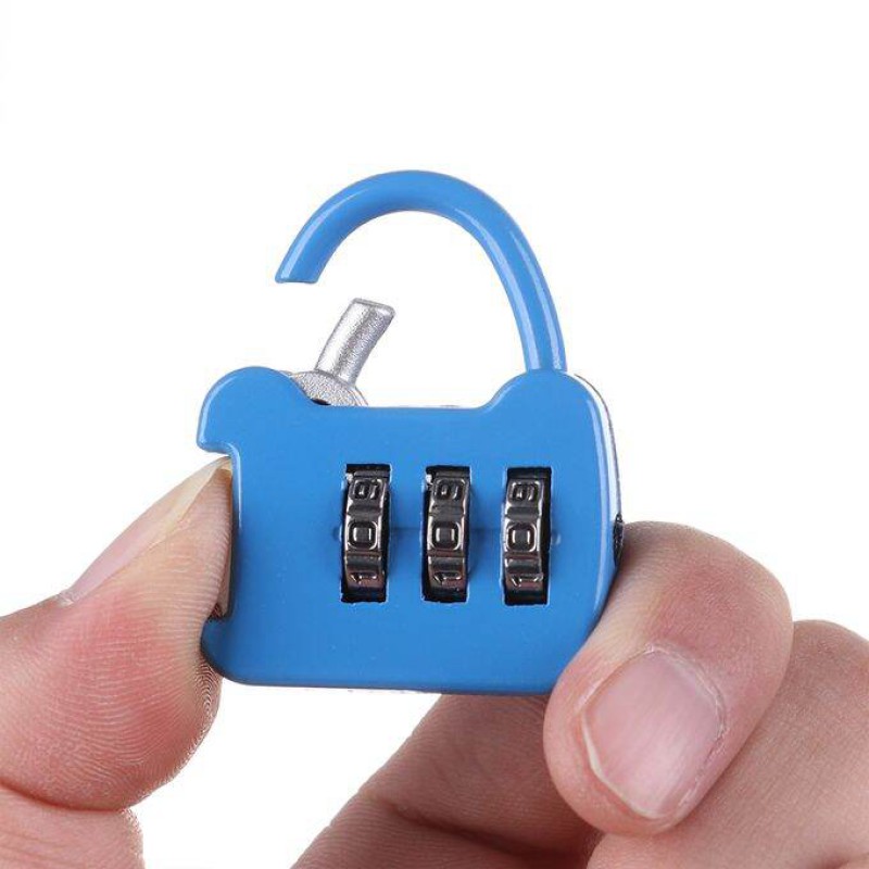 Picture of Ensemble Yourself - Highly Durable - CH-13B Cartoon cutely 3 number CJSJ security brand padlock - Sustainable Choice - Designed - Urban Vibes-Multicolor