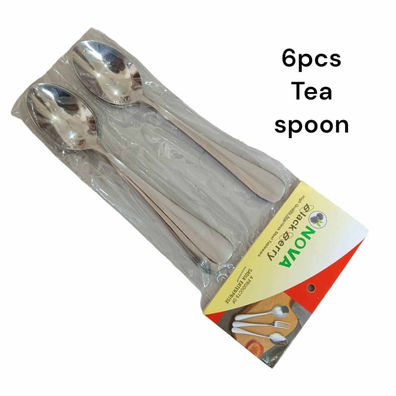 Picture of Nova-Tea Spoon 6 pcs set Stainless Steel mirror polish Shiny silver tea Spoons Silverware, silver Tea Spoon Set Sturdy Easy to Clean, Dishwasher Safe-Silver