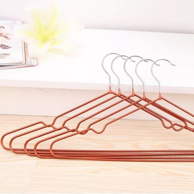 Picture of 10 pcs Coat Hanger Multifunctional Brate- Bold Home Dip Adult Seamless Clothes Hanger with Hanging Hook Non- Slip Dormitory (Multicolor)-Multicolor
