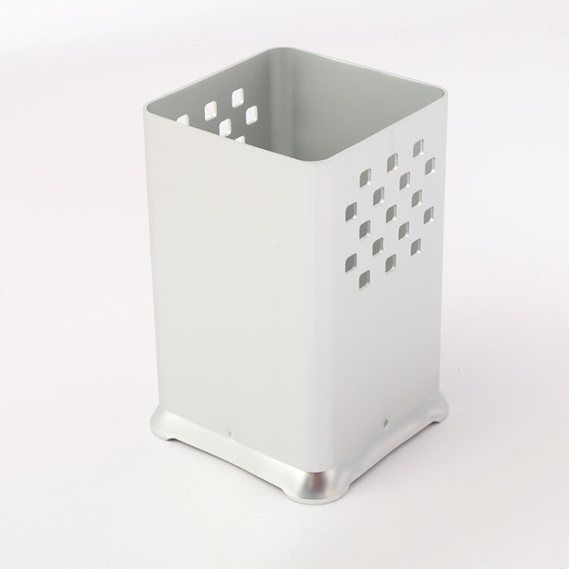 Picture of 1 pcs aluminum Household Kitchenware Drain Rack Kitchen Accessories Tool Chopsticks, spoon cutlery  Storage Rack square-White
