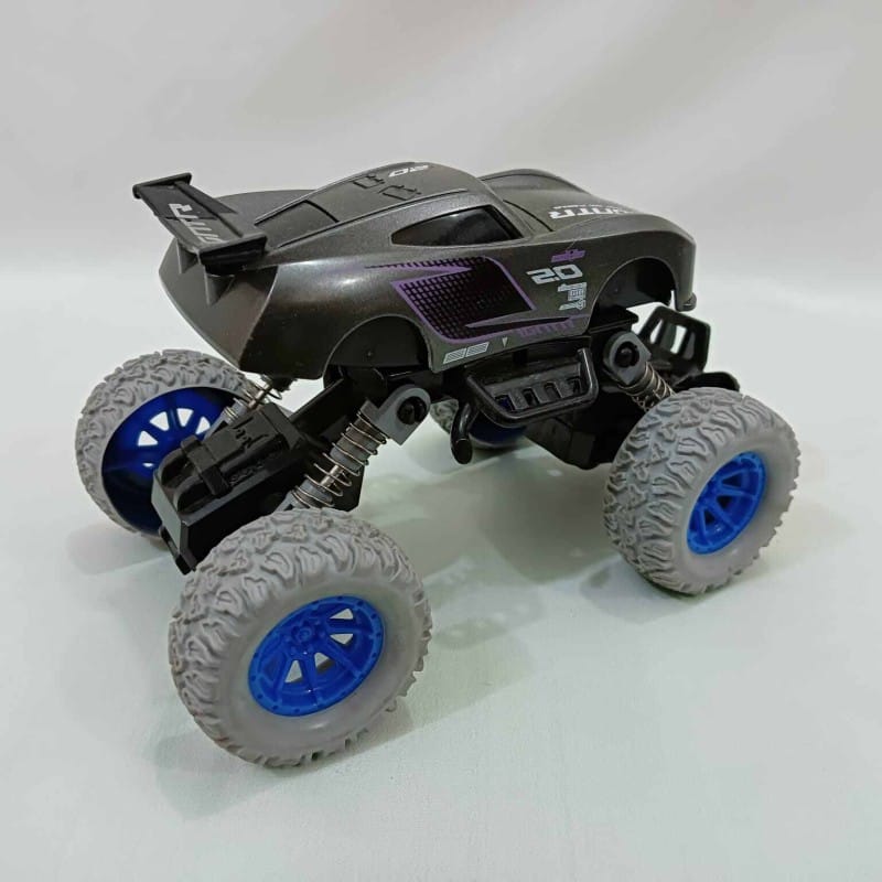 Picture of Monster Trucks Toy, Off-Road Die-cast Vehicle Pull Back Cars for Kids, Inertia Car Toys for Boys Girls Toddler Gifts Mechanical Series - Black-Black