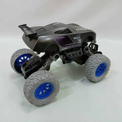 Picture of Monster Trucks Toy, Off-Road Die-cast Vehicle Pull Back Cars for Kids, Inertia Car Toys for Boys Girls Toddler Gifts Mechanical Series - Black-Black