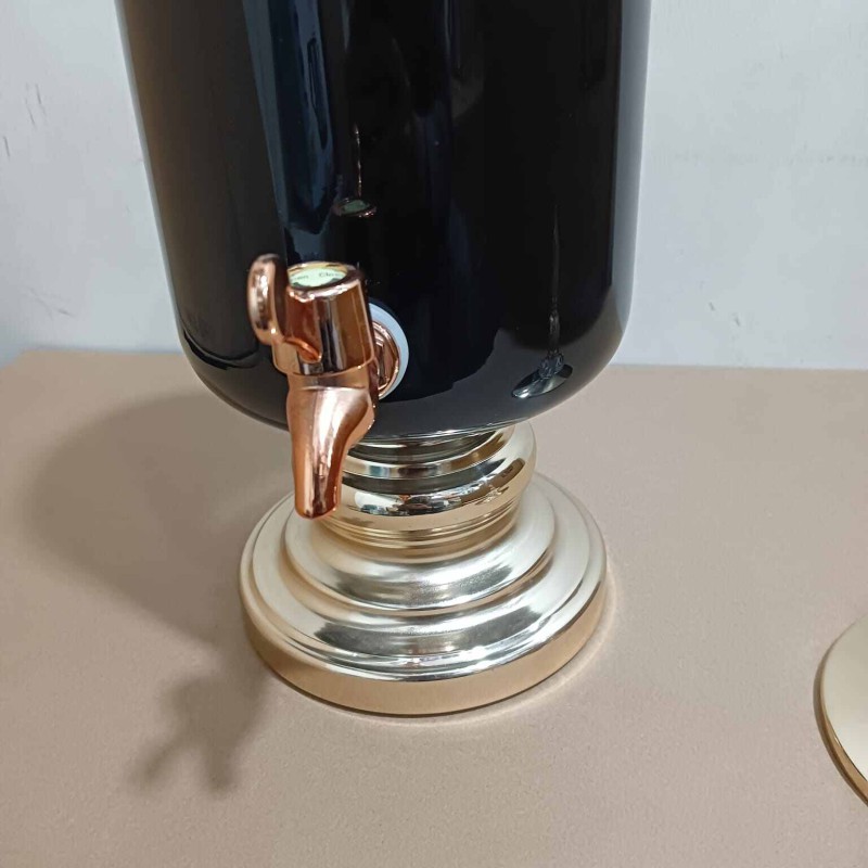 Picture of 7 Pcs Black Glass Juice Dispenser & Glass Set (Black) 1 pcs glass juice dispenser and 6 pcs glass set-Black
