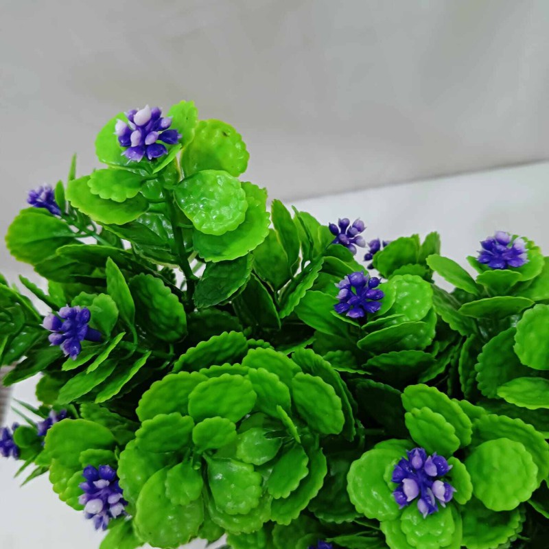 Picture of New Green Mini 1Pc Artificial Flower Tree Minicape with Multiple Colors for Restaurant and Home Table Bonsai Decor, Plastic Tub-Multicolor