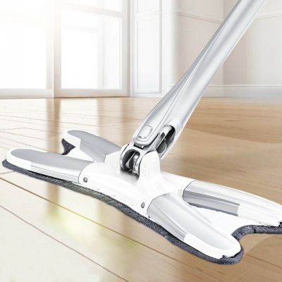 Picture of Mmagic Rotating Flat Mop for Home Easy Cleaning Attachment 360° Rotation-White