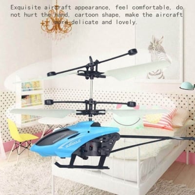Picture of Mini RC Induction Flying Helicopter Toys, Kids Small Helicopters Induction Drone with LED Lights, Multi-Protection, Remote Control Drones Toy Gift for Boys Girls-Multicolor