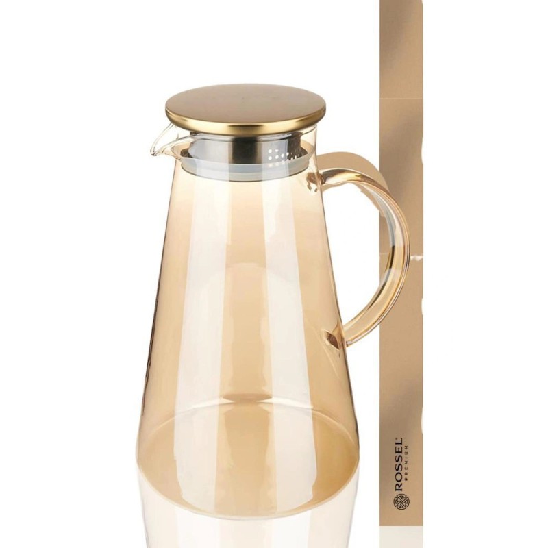 Picture of 1 pcs BOROSILICATE PITCHER, GPH28HA, 1900 ML golden-Gold