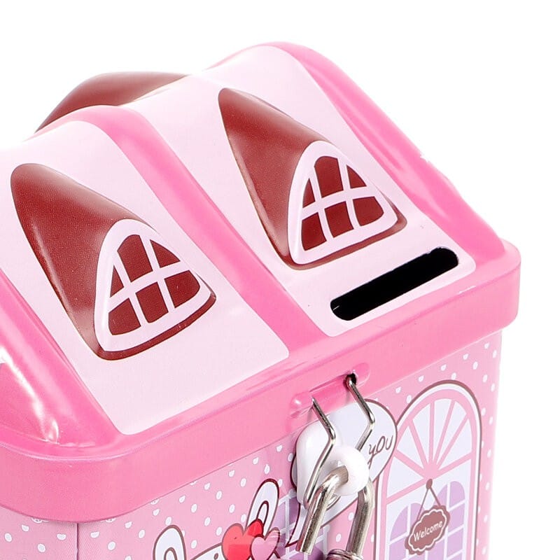 Picture of Indoor Change Container - Multicolor Coin Bank - Exquisite Cartoon Cute Cash Box with Combination Lock - Money Box for Shelf Cabinet-Multicolor
