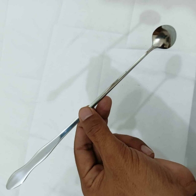 Picture of Long handle 1 pcs pickling spoon stainless steel silver color mirror polish spoon best for cutlery 26 cm long-Silver