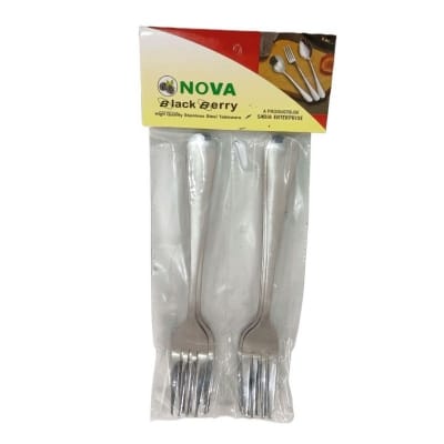 Picture of NOVA 6  PCS STAINLESS STEEL FORK SPOON SILVER COLOUR-Silver