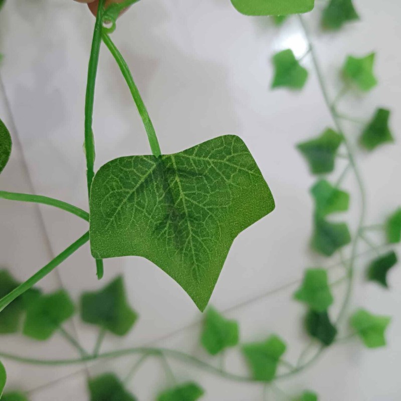 Picture of 1pc Artificial Ivy Leaf Garland for Home Decor, Green Vine Fake Foliage-Multicolor
