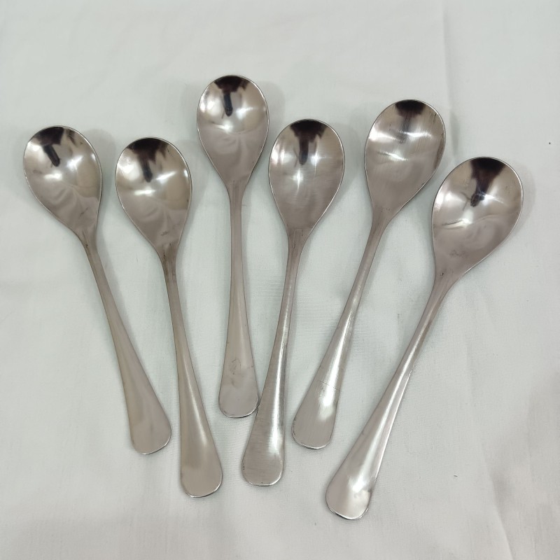 Picture of pappy Design 6 pcs stainless steel sup spoon silver colour-Silver
