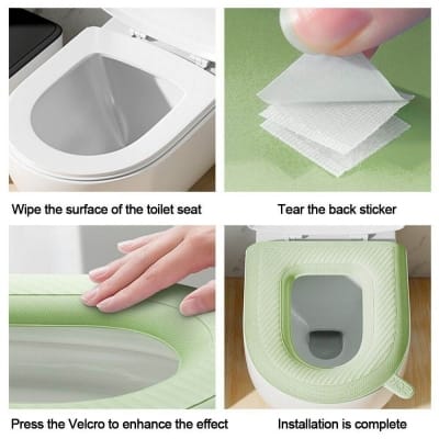 Picture of Bathroom Accessories Soft Toilet Seat Toilet Cover Toilet Seat Closestool Mat multicolor-Multicolor