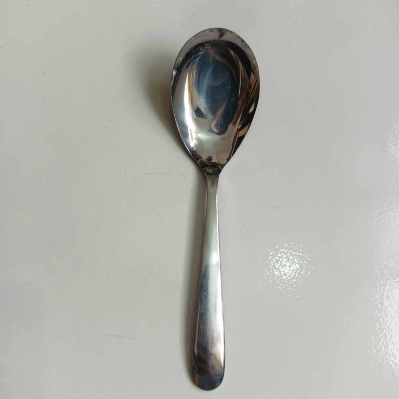 Picture of 2 pcs Lionel Sup Spoon Lionel Thai Chinese Stainless Steel Soup Spoons 14.5 cm Long-Silver